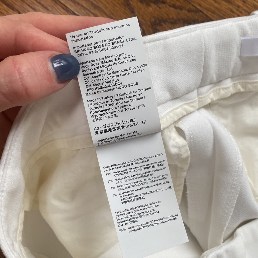Hugo Boss White Pants size us4 - Picture 9 of 9